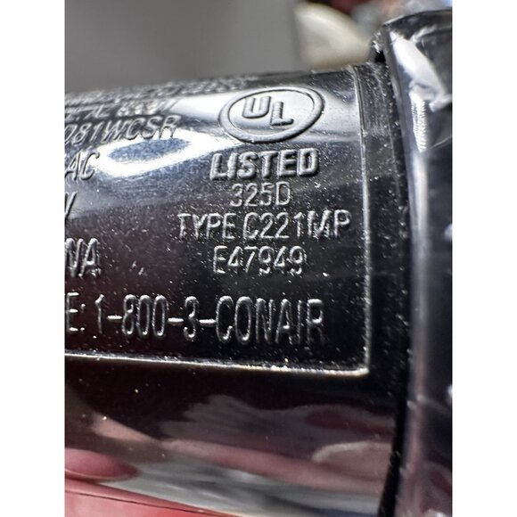 CONAIR 3/4" Instant Heat Curling Iron Chrome and Black 25 Settings Tested Works - Picture 12 of 16